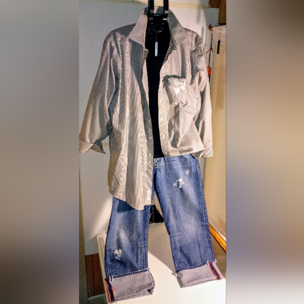 Vintage Brooks Brothers Traditional Relaxed-Fit Dress Shirt, Bengal Stripe